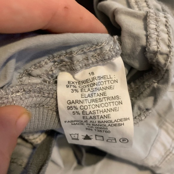 💜 DC Jeans Cropped Cargo Pants - Size 18 - Picture 3 of 6